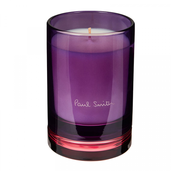 Paul Smith Duftkerze Jasmine, Glasgefäss, violet-rot, offen